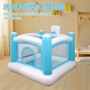 แทรมโพลีนเป่าลม AirMyFun สำหรับเด็ก รับน้ำหนักได้สูงสุด 50 กก. สีฟ้า อุปกรณ์เล่นในร่มและกลางแจ้ง - Product Image 4