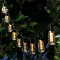 Guirlande lumineuse LED solaire rétro style Edison, étanche IP65, pour jardin, camping, décoration de festival