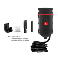 Aspirateur portable à main pour la maison et la voiture, humide et sec, petit, 440W de puissance d'aspiration, capacité de 30L, aspirateur de voiture en plastique, norme CE