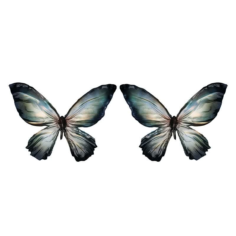One pair of Moon God Flash Butterfly (Dazzling Silver)