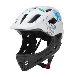 Casque <span class=keywords><strong>de</strong></span> vélo intégral pour enfants avec feu arrière, réglable, pour VTT et vélo <span class=keywords><strong>de</strong></span> route, équipement <span class=keywords><strong>de</strong></span> sécurité avec protection du menton - Product Image 1