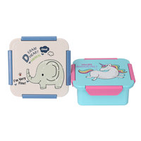 Toursun nouveau design Boîte à bento haute étanche rectangulaire enfants Boîte à collation en plastique enfants