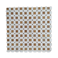 Carrelage en mosaïque de marbre blanc, motif géométrique octogonal allongé, carrelage mural en pierre de travertin pour salle de bain, crédence de cuisine