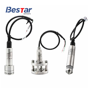 0~1...200mH2O משדר רמת מים שטוח עם דיאפרגמה שטוחה IP68 4~20mA 316LSS חיישן מפלס נוזלים בוציים בצפיפות גבוהה - Product Image 1