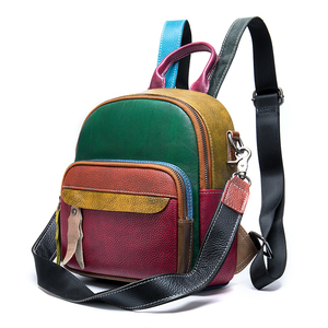 Zaino da <span class=keywords><strong>Donna</strong></span> <span class=keywords><strong>in</strong></span> Vera <span class=keywords><strong>Pelle</strong></span> Personalizzabile con Logo, Impermeabile, per Viaggi e Campeggio - Product Image 2