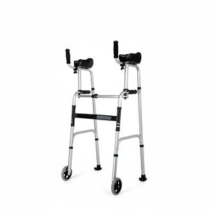 Déambulateur pliable de haute qualité avec support de bras, pour la rééducation et l'entraînement à la marche - Design moderne, utilisation pratique, personnalisable - Product Image 1