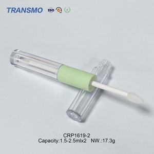 Envase Cosmético Multifuncional de 1.5-2.5ml*2 para Brillo Labial, Envase de Doble Cabeza 2 en 1, Tubos Transparentes para Brillo Labial - Product Image 4