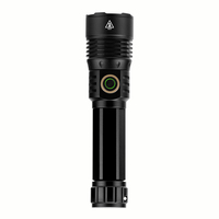 Lampe torche laser blanche 20W haute puissance, zoomable, pour le camping, la chasse, la randonnée, étanche, tactique, rechargeable