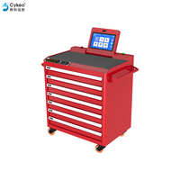 Carrito de Herramientas Inteligente RFID de Gran Capacidad con 7 Cajones, Carro Móvil para Gestión de Almacenamiento de Herramientas en Fábricas Industriales, Talleres y Garajes