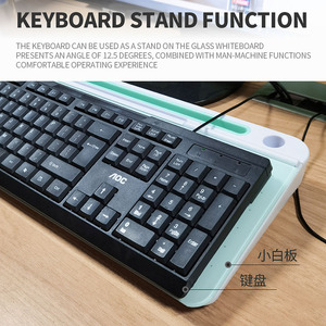 Máy Tính Bảng Để Bàn Bàn Phím Máy Tính Pad Kính Notepad Bảng Trắng Chấm Đen Cho Văn Phòng - Product Image 5