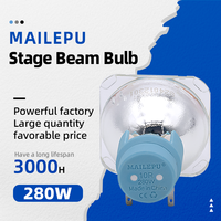 Luces Halógenas de Haz de 280W, Luces de Escenario 280, 10R Compatibles con MSD 10R Platinum Sharpy 10R, Lámpara con Clasificación IP33, Luz Diurna de 6000K