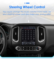 CARUPEZ Radio de Auto con Pantalla LCD IPS Android de 9.7 Pulgadas, DSP, Navegación GPS, para Chevrolet Colorado/GMC Canyon 2014-2019, 7862S, 8 Núcleos, Vertical