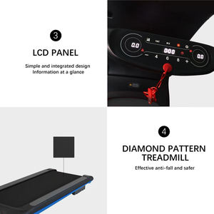 Ev kullanımı çok fonksiyonlu LED ekran eğim katlanabilir hoparlör eğimli <span class=keywords><strong>Bluetooth</strong></span> kalp hızı testi ile elektrikli koşu bandı - Product Image 5