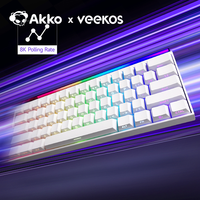 Clavier Veekos Shine60 HE à déclenchement rapide, disposition 60%, clavier à interrupteurs magnétiques avec boîte à lumière DIY