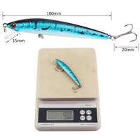 10cm/9g flottant méné leurre de pêche artificiel appâts durs pour la pêche au bar en bateau océanique