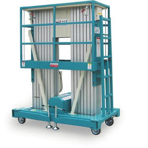 Hochwertiger Teleskopmast Einmast-Hebebühne aus Aluminiumlegierung Klimaanlagenheber Anhängbarer Leiterlift und Hubwagen - Product Image 4