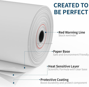 Papel Térmico Ecológico de 3 1/8 x 230' para Impresión Rápida en Punto de Venta, Venta al por Mayor de Fábrica - Product Image 3