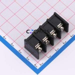 BX-DG10-9.5-4P Barrier Terminal Block Through hole Component (THT),P=9.5mm Connector - Product Image 1