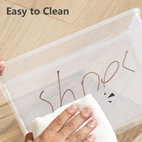 Boîte de rangement à chaussures empilable en plastique sans BPA, conteneur emboîtable avec couvercle à loquet, organisez vos chaussures, boîte transparente pour la maison et le bureau