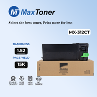 Cartouche de toner compatible MaxToner Premium MX-312 MX312 pour copieurs Sharp MX3128 3528 M260 M261 M264 M310 M311 M314 M354 Noir