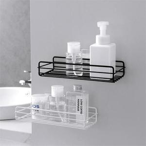 L-818 Mensola da Bagno in Ferro Battuto, Portaoggetti da Parete per Gel Doccia, Portaoggetti per Toilette Senza Foratura - Product Image 4