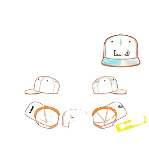 Casquettes de baseball à 5 panneaux en coton bicolore avec logo personnalisé du fabricant, broderie de lettres de haute qualité, casquettes snapback sportives - Product Image 6