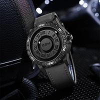Reloj de Hombre DOM Trend Concept, Nuevo Diseño Personalizado, Resistente al Agua, con Puntero Desplazable Creativo y Fuerza Magnética
