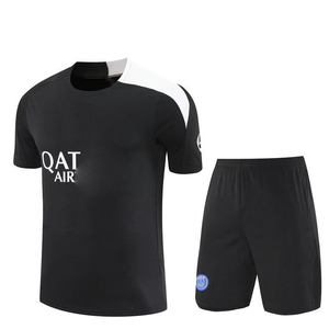 Maillot d'entraînement à manches courtes <span class=keywords><strong>Paris</strong></span> 25-26 pour adultes/enfants – Ensemble de vêtements de sport d'été pour l'entraînement de football avant-match - Product Image 2
