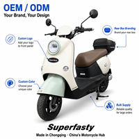 Moto électrique de tourisme personnalisée de haute qualité, haute performance, super rapide, 2000W, rechargeable, freins à double disque, lithium, Chine