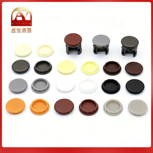 Capuchon de connecteur trois-en-un en alliage de zinc pour trou rond de 12 mm, détachable, pour fixation murale, quincaillerie de meuble et armoire, avec capuchon de vis de verrouillage - Product Image 5