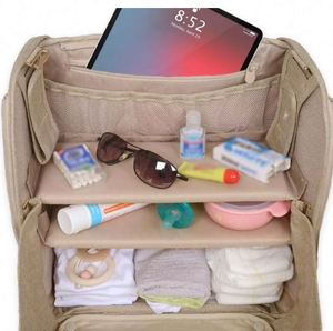 Free Sample Newest Baby Diaper <b>Bag</b> Mommy Backpack Travel Bassinet Foldable Baby Changing <b>Bed</b> Diaper <b>Bag</b> - Product Image 3