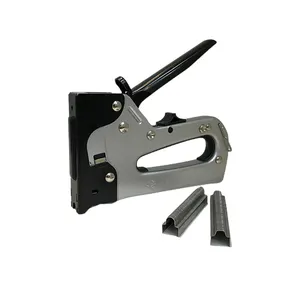 Hot Bán 2 Way Điện Có Thể Điều Chỉnh Cáp Tacker Cho Gỗ Cho Vòng Và Cáp Phẳng/Dây Buộc Staple Gun