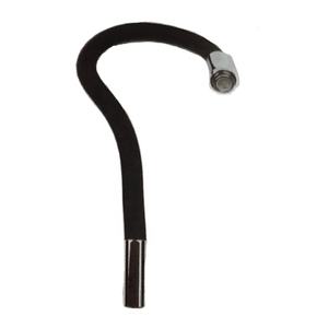 Lemon-tubo de silicona cromado de alta presión, <span class=keywords><strong>manguera</strong></span> flexible de cuello largo para <span class=keywords><strong>grifo</strong></span> de fregadero de <span class=keywords><strong>cocina</strong></span> ajustable, con boquilla de rotación, color negro y gris - Product Image 3