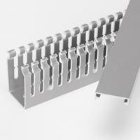 Conduit de câblage 60*40 de qualité supérieure (type à dents fines ouvertes) goulotte de câble sans halogène PVC Flexible électrique pour goulotte Cablepvc
