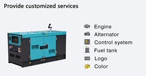 Groupe électrogène silencieux à démarrage automatique série UGY 10-20 kVA à faible bruit pour usage domestique - Product Image 1