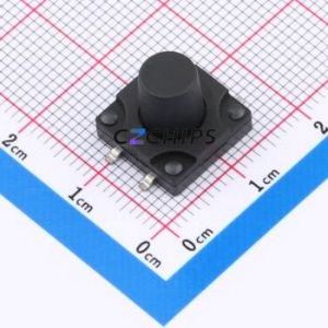 TS-KG10DG-BB105F Tactile Switch SMD Switch Single Pole Single Throw Round Button 2.5N Vertical Mount - Product Image 1