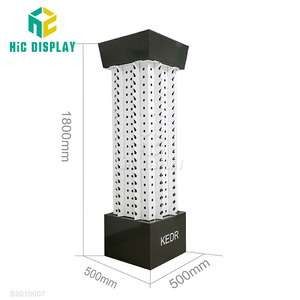 Tùy chỉnh có thể gập lại <span class=keywords><strong>Turntable</strong></span> tông Kính mát hiển thị đứng với gương phong cách hiện đại cho sàn hiển thị - Product Image 2