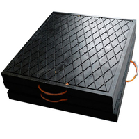 Plaque de support de grue robuste en UHMWPE de 25-50 tonnes, coussin de support de grue 500x500 en UHMWPE