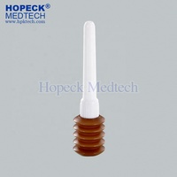 HOPECK Dispositif d'Enema Portable Transparent en PET de 2-10 ml avec Bouchon à Vis pour Médicaments Liquides et Nettoyage Anal Sérigraphié