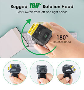 Mini Escáner de Códigos de Barras 1D 2D para Anillo, Lector de Dedos Portátil EF02, CMOS Industrial para Inventario de Almacén, Control de Stock, Zebra 4107 - Product Image 6