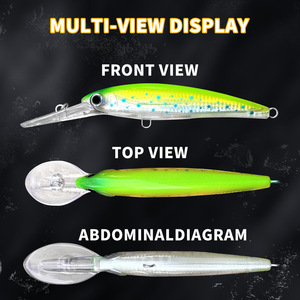 <span class=keywords><strong>Esca</strong></span> per Spigola di Mare, Lancio Lungo, <span class=keywords><strong>Esca</strong></span> Rigida per Pesca a Traina, Minnow 67g, <span class=keywords><strong>Esca</strong></span> da Pesca per Immersione Profonda, Minnow Galleggiante 155mm - Product Image 2