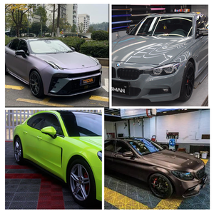 2025 Populaire Verkoop Kaki Milaan En Zonnebloemgeel En Woestijngeel Tpu Kleurveranderende Regenboog Chroom Auto Vinyl Wrap - Product Image 3