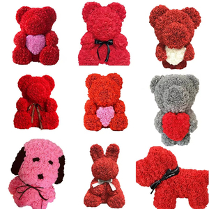 Commercio all'ingrosso 2025 più popolare 40cm artificiale orsacchiotto colorato in schiuma rosa orso personalizzato nastro <span class=keywords><strong>con</strong></span> scatola regalo per il giorno di san valentino - Product Image 6