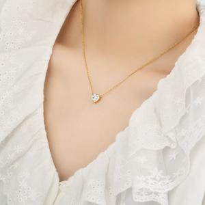 18K chapado en oro de acero inoxidable Seashell Anime otra moda señoras boda joyería collar inicial colgante para mujer - Product Image 3