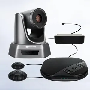 Аудиовизуальная группа Tongveo, 1080p, 10-кратный зум, микрофон для громкой связи с микрофоном расширения, система видеоконференций