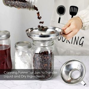 Wholesale Kitchen Tool Food Grade Juice Filling OIL FUNNEL Kitchen Stainless Steel Liquid Flat FUNNEL - Product Image 2