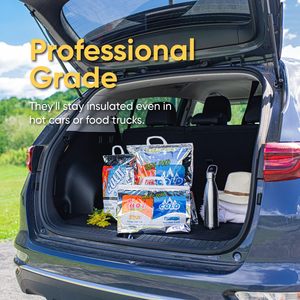 Hot and Cold Insulated Bags for Food Delivery Grocery Shopping Bags Food Storage for Hot and Cold Food for Travel Cooler Bag - Product Image 4