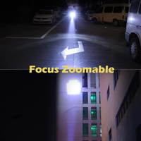 Vente flash A100 XML T6 Fonction zoom Lampes de poche rechargeables Power Bank 1000lm Charge USB Lampes de poche puissantes Camping en plein air