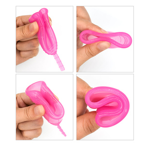 Ensemble <span class=keywords><strong>de</strong></span> coupes menstruelles en silicone réutilisables et écologiques <span class=keywords><strong>de</strong></span> haute qualité pour femmes - Product Image 3