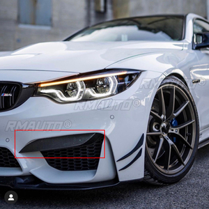 For BMW F80 M3 F82 F83 M4 2014-2019 Front Bumper Side Air Vent <b>Splitter</b> Lip Canard Eyelid Trim Intake Frame Upper Spoiler Cover - Product Image 6